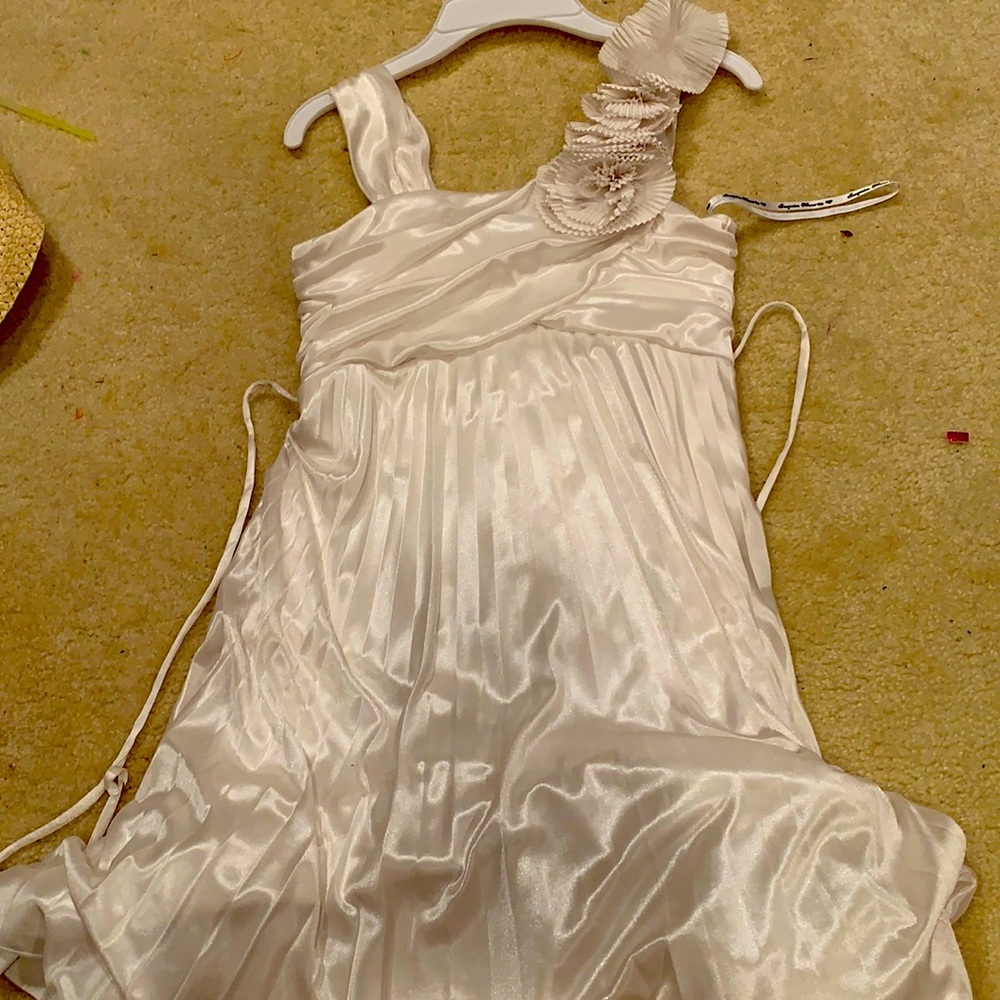 Girls, size 10, white dress